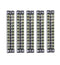 Summer-Home 5Pcs 15A 600V Terminal Barrier Strip - 12 Position Covered Dual Row Screw Connector Block