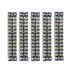 Summer-Home 5Pcs 15A 600V Terminal Barrier Strip - 12 Position Covered Dual Row Screw Connector Block