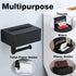 TRUSTMI Toilet Paper Holder with Storage Shelf Phone Standing Tisuse Box Cover Square Bathroom Wet Wipe Facial