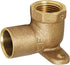 Everflow Supplies CFDL3412-NL 3/4 to 1/2" Cast Brass 90 Degree Reducing Elbow with Sweat Socket