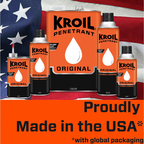 8 oz 1 Pack (KL081) Kroil Original Penetrant - Rust Penetrating Lubricant - Corrosion Inhibitor Oil for Chains, Hinges