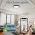 9inch Dimmable 24W 2000Lm, 5CCT 2 Pack TOPELER Black Slim LED Surface Mount Ceiling Light, Round Flat Panel Lights