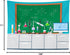 BELECO 9x6ft Science Lab Backdrop, Cartoon Chemistry Classroom Equipment Blackboard Background