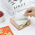 MultiBey Sticky Notes Memo Pad Holder, Rose Gold Desk Organizer Accessories for Office Home Schools (Pink)