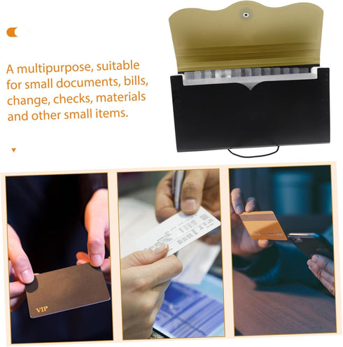 Organ Bag Monthly File Organizer, Multi-Layer Accordion Folder, Paper File Holder, Outdoor PP B5
