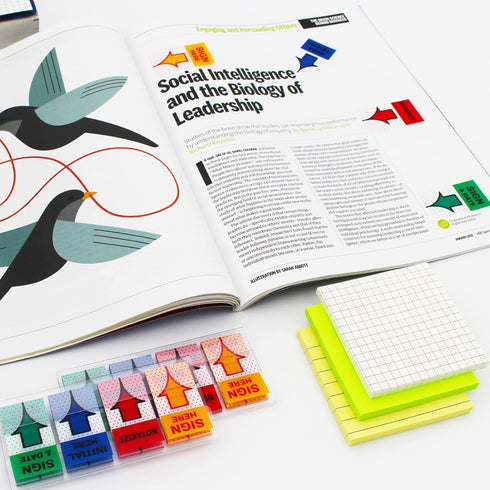 Message Flags Assorted Color, "Sign Here"/"Notarize"/"Initial Here"/"Sign and Date", 600 Pages Total, 3 Dispensers/Pack