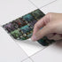 25Pcs Peel&Stick Mosaic Wall Tile Transfers for Home Decor, 4x4inch Waterproof Vinyl Splashback Sticker Tile Decal
