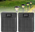 2 Pack Solar Light Replacement Top Parts for Outdoor Lanterns, Solar Panel Lid Battery Box Accessories for Garden Yard