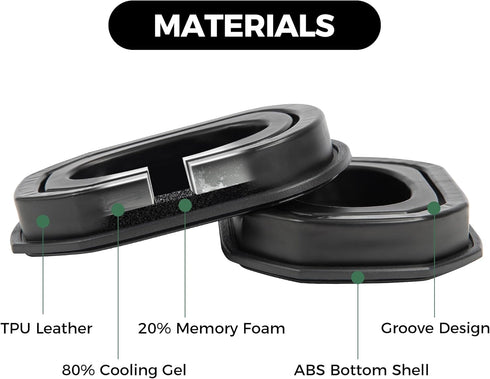 Gel Ear Pads for Walker's Razor Ear Protection,Ear Cushion Replacement for Walker Series Slim Electronic Earmuffs