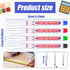 Tucnoeu 12pcs Long Head Deep Hole Marker, Long Nib Marker Multi-purpose Deep Hole Markers Pens for Construction