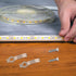 HexinYigjly 100 10mm 10mm 100 Pcs Strip Light Mounting Brackets, Outdoor LED Strip Light Mounting Clips, Led Light