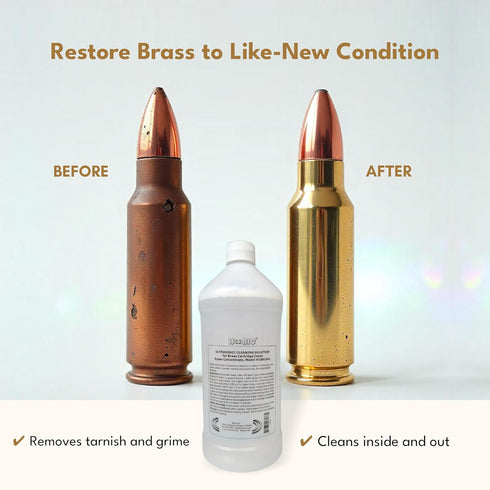 iSonic Ultrasonic Brass Cleaning Solution - Super Concentrate, 1Qt Bottle