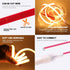 12V 320Leds/M IP68 Included),0.5M,White KISUFU COB LED Strip Light Neon Light Strip Waterproof Flexible LED Lights