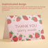 Motroce 36 4x6 Inch Supplies(6 PCS Thank You Cards, Strawberry Pink Fruit Greeting Card With Envelopes & Stickers,Thank