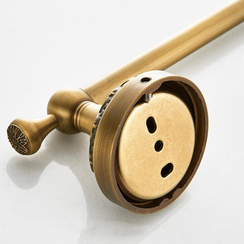 Antique Bronze Brass Toilet Paper Holder, Wall Mounted Bathroom Hardware Accessories with Pattern Carving Design