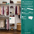 ClosetMaid Set, SuiteSymphony Top Shelf Support Bracket Kit, Add On Accessory, Shelf Hardware for Top Shelf, Pure White