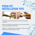 1/2" 45 Degree Elbow U648LF with Disconnect Tool, Lead-Free Brass Coupling Push Fit Fitting for Plumbing (pack of 2)
