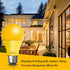 LED Bug Light Bulbs Outdoor, 8 Pack, Dimmable 9W Amber Yellow, A19 Bug Lights for Outside, Bedroom, Porch Light