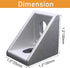 12 Sets 1010 Series Aluminum Extrusion Profile Connector, 12pcs Corner Bracket with T Nuts and Screws