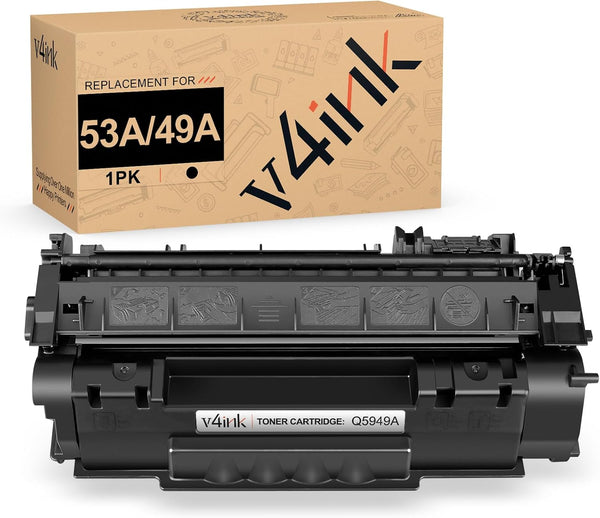 v4ink Compatible Toner Cartridge Replacement for HP 49A 53A Q5949A Q7553A for HP 1320 1320n P2015dn P2015 P2015n 3390