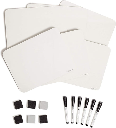 U Brands Single-Sided Dry-Erase Lap Board Value Pack, 9 X 12 Inches for Classroom