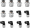 12 Pcs Push to Connect Fittings 5/32 Inch Tube OD x 1/4 Inch NPT Thread for Pneumatic Air Line