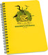 Rite in the Rain Weatherproof Spiral Notebook, 4.625" x 7", Yellow Cover, Birders Journal (No. 195)