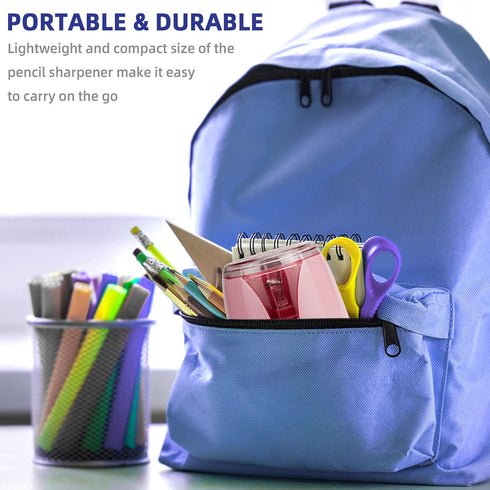 Eagle Electric Pencil Sharpener, Battery Powered with Large Shaving Holders, Suitable for Kids and Office Use