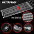 Christmas Lights Outdoor, 288 LED 12" 8 Tubes Meteor Shower Lights, Waterproof Snow Falling Rain Icicle Xmas Lights for