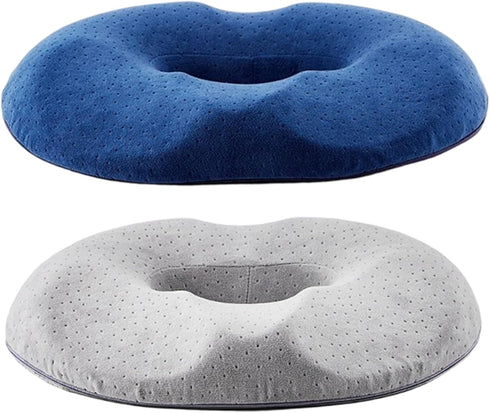 Hbbgdiy Hemorrhoid Donut Pillow Memory Foam Cushion Slow Rebound Pressure Relief Pillow Anti-Slip & Thickened