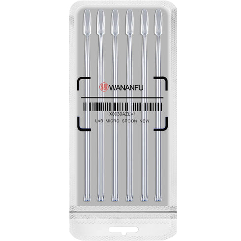 WANANFU Capsule Filling Kit - 6 Units Micro Lab Spoon with Tamper for Filling Gelatin or Vegan Empty Capsules Size 000,