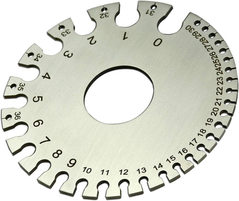 RIVERWELD Round Cable Thread Sheet, Stainless Steel Wire Gage Welding Gauge for Measuring Thickness and Hardware