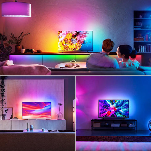 5V 16.4Ft 5M IP67 iNextStation RGB Smart IC USB Neon Led Strip Lights, Neon Rope Lights Flexible Multicolor Waterproof