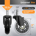 Soontrans Office Chair Wheels Replacement, Rubber Chair Casters for Wood Floor, Set of 5, Heavy Duty Computer Desk Chair