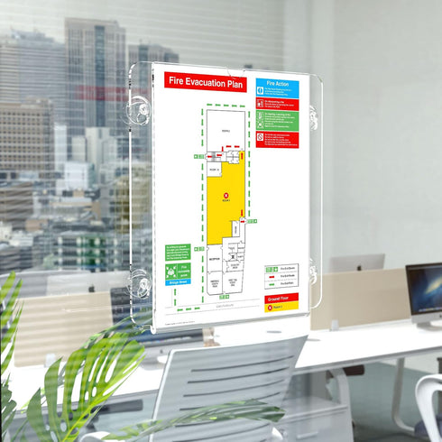 8.5 11, HIIMIEI Acrylic Window Sign Holder with Suction Cup X Clear Acrylic Frames Glass Door Wall Mount Advertising