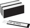 Realth C Channel Magnetic Label Holders 50 Pack, 1'' x 4'' with Paper Inserts for File Cabinet Labels