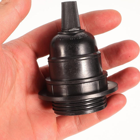 E27 E26 Bulbs 2.36X2.36X2.75In CALLARON Lamp Base Adapter Screw Lamp Holder with Removable Shade Collar for Pendant
