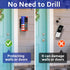Anti-Theft Doorbell Mount - No-Drill Adjustable Angle Bracket for Video Doorbell Cover Holder