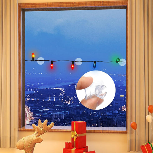 50Pcs Adhesive Suction Cups Fish Tank Wire Sucker Pad Wall Hanging Bulk Lights String Holder Rope Glass Suction Cup