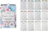 Perpetual Floral Wall Calendar for Birthdays and Anniversaries, 12 Months, Journal for Important Days, 6 x 9 inches