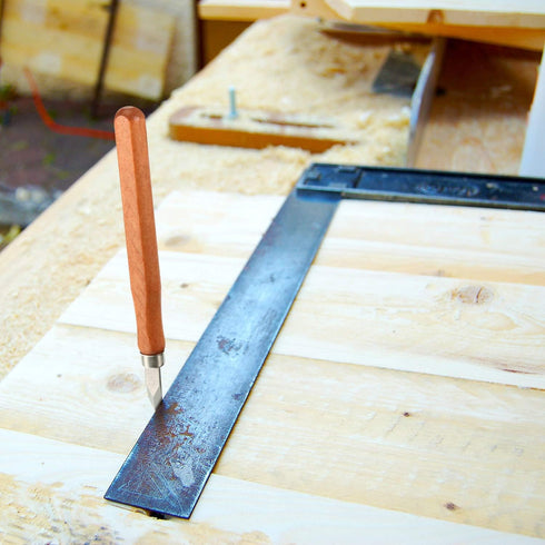 Marking Knife, Woodworking Thin Blade Dual Bevel Striking Knife, Hardened Mn-V Steel (2 Pieces)