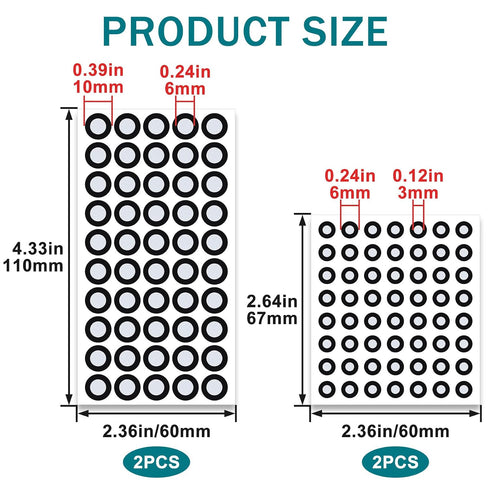 Lekgavd 4 3D 212 3mm/6mm 3D Sheets Scanner Markers Stickers, Tracking Dots Reference Point Markers for Scanning