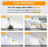 6Pack 3.3FT/1M V1SW 1M Muzata V Shape LED Channel Silver Aluminum LED Strip Diffuser Channel with Milky White Cover