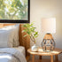 Set 2 Hamilyeah Table Lamps of with On/Off Switch, Farmhouse Woven Bedside Lamps for Night Stands with Beige Linen
