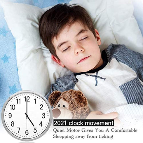 5 Pcs Wall Clock Movement Mechanism with 5 Pairs of Hands, Quartz High Torque Long Shaft Clock Movement Kits