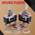 Twidec 3Pcs Heavy Duty Rocker Toggle Switch - 16A 250V AC SPDT 3 Position 3 Pin ON/Off/ON with Metal Boot Cap