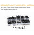 M3 360pcs (7 M3-0.5mm Countersunk 3D binifiMux Screws Kit, Sizes) Black Flat Head Phillips Machine Screws and Hex Nuts