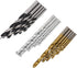 Set, Box,16 Titanium and Nickel Plated Twist Drill Bit Fast Cutting, Versatile,Durable, for Metal, Masonry