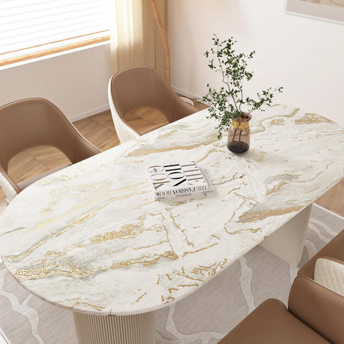 Matte Beige/Gold Marble Contact Paper for Countertops Vinyl Waterproof Peel and Stick Wallpaper for Cabinet Backsplashes Self Adhesive Countertop Wall Paper 15.7''x78.7'' Granite Wrap Cover by Wallercity