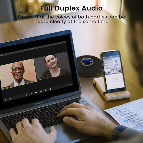 CIRICO MS13B ConfCall Corded USB Speakerphone, Triple Array Mics with Noise Reduction, Enhanced Voice Pickup